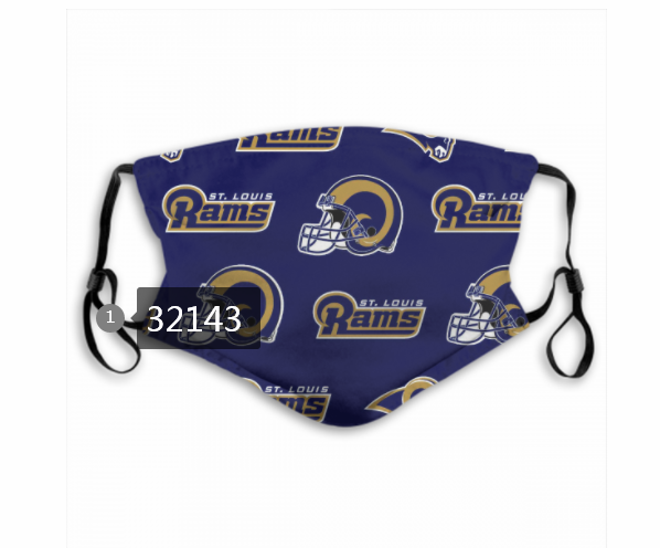NFL 2020 Los Angeles Rams #26 Dust mask with filter->nfl dust mask->Sports Accessory